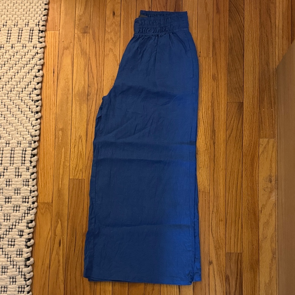 Anthropologie Somerset Linen Pull-on Pants